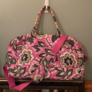 Vera Bradley - Priscilla Pink - Weekender/Carry On Bag